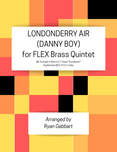 Londonderry Air (Danny Boy) for Beginner Brass Quintet (arr. Ryan Gabbart)