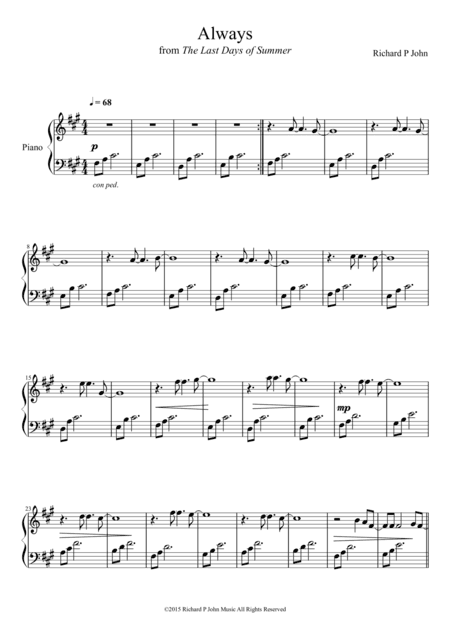 Always (from The Last Days of Summer)