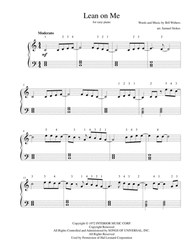 Lean On Me (arr. Samuel Stokes)