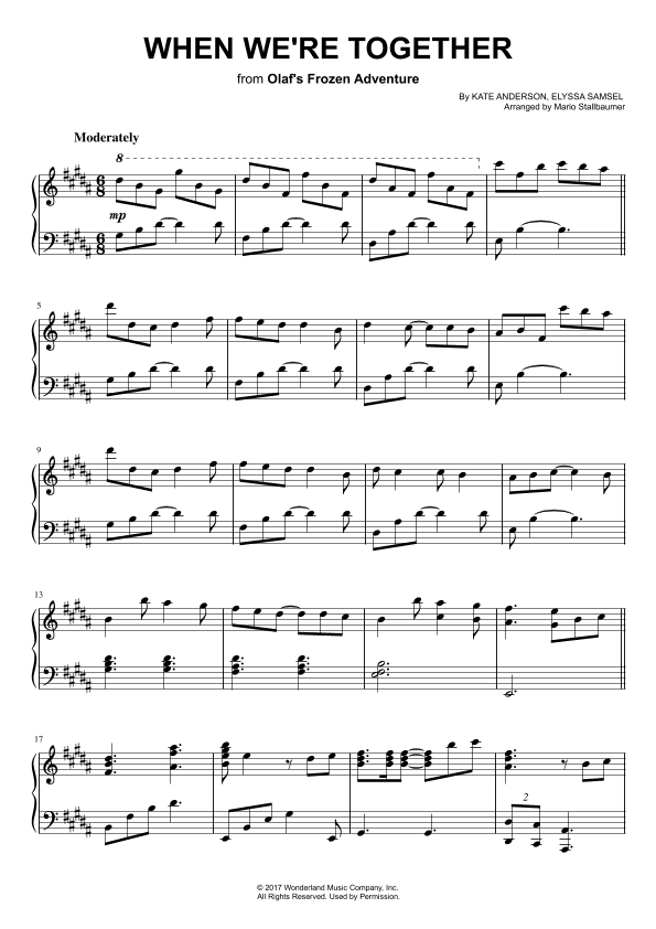 When We're Together (arr. Mario Stallbaumer)
