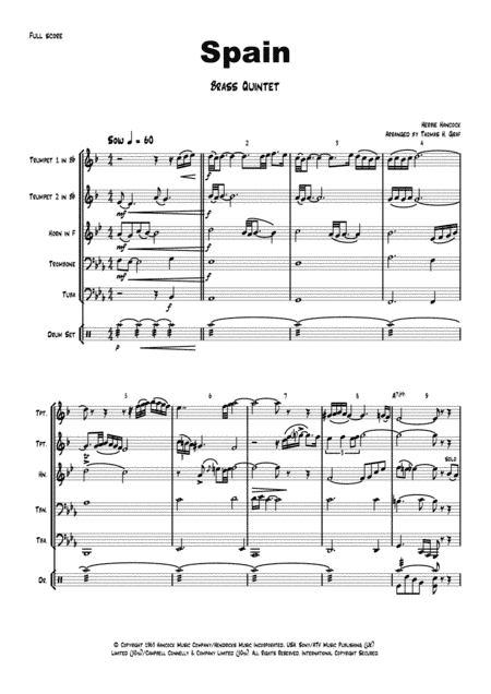 Spain (arr. Thomas H. Graf)