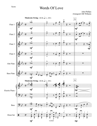Words Of Love (arr. DB Williams)