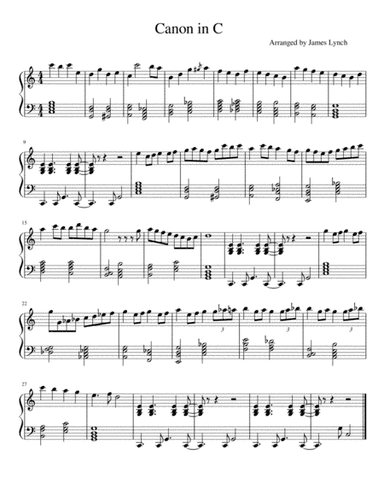 Pachelbel Canon (arr. James T Lynch Jr)
