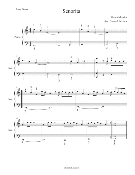 Senorita (arr. Samuel Jacques)