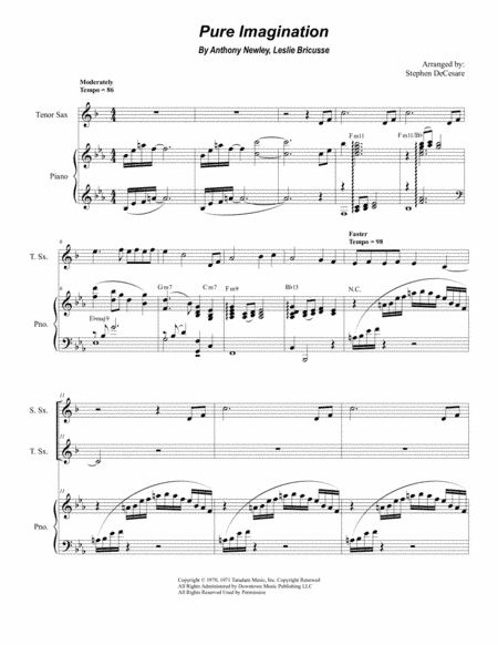 Pure Imagination (arr. Stephen DeCesare)