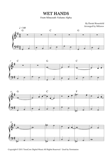 Wet Hands (arr. Milanov)