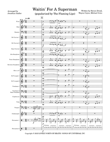 Waitin' For A Superman (arr. Jonathan Kenneth Sadler)