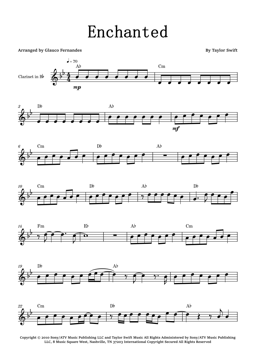 Enchanted (arr. Glauco Fernandes)