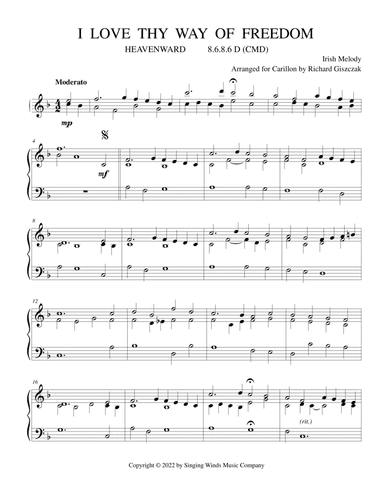 I Love Thy Way of Freedom (HEAVENWARD) (arr. Richard Giszczak)