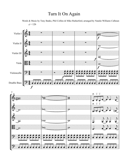 Turn It On Again (arr. Natalie Williams Calhoun)