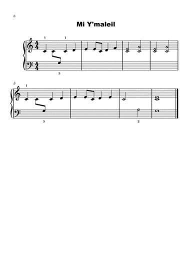 Mi Y'Maleil (Beginner Piano) (arr. Zoe Henderson)