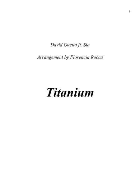 Titanium (arr. Florencia Rocca)