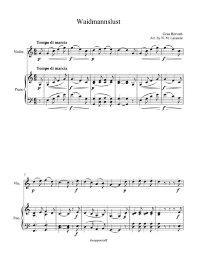 Waidmannslust (arr. Nick Lacanski)
