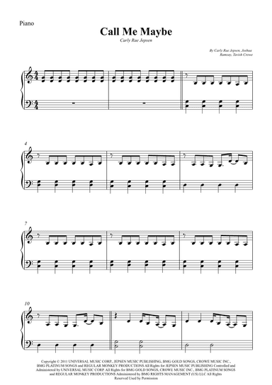 Call Me Maybe (arr. Wesley S. SIlva)