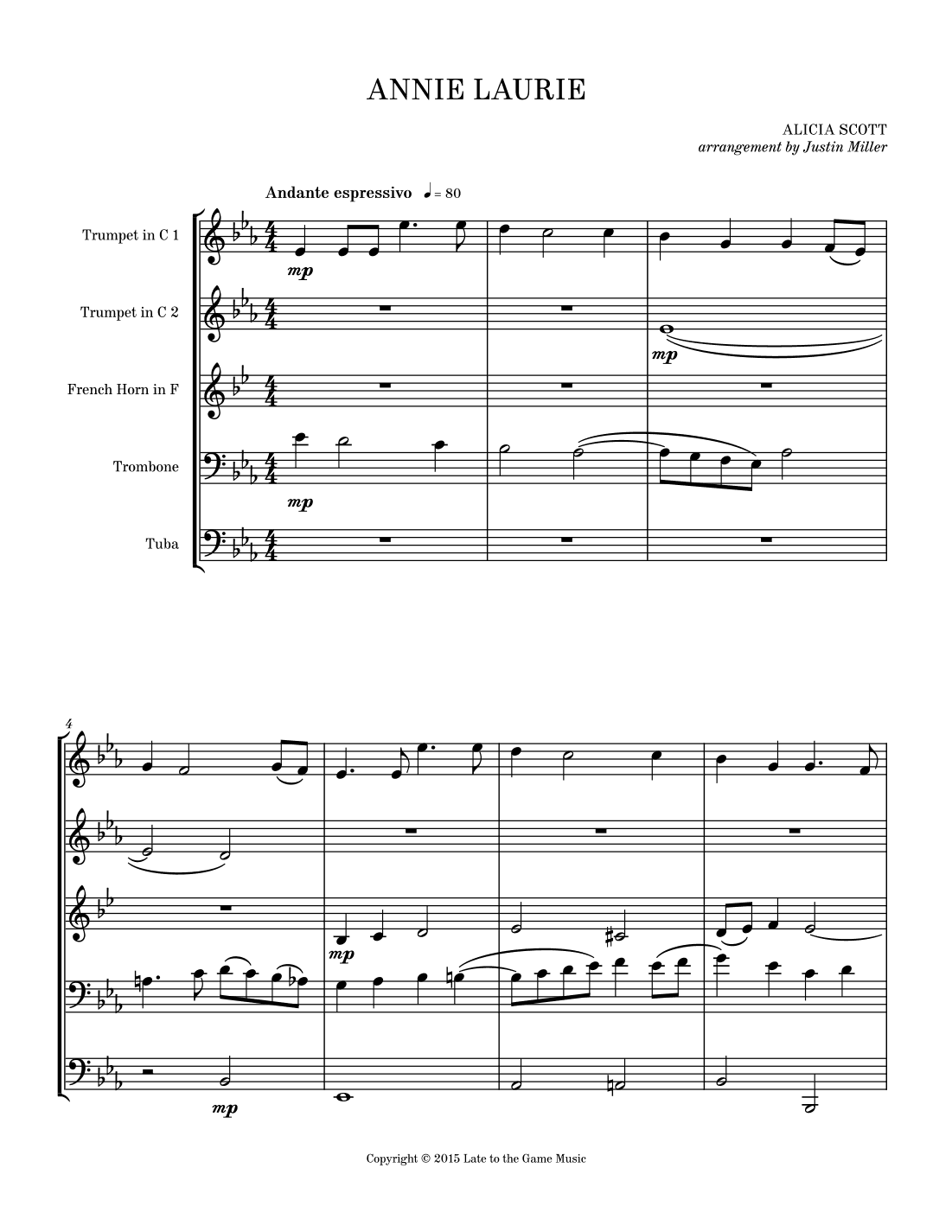 Annie Laurie (arr. Justin Miller)