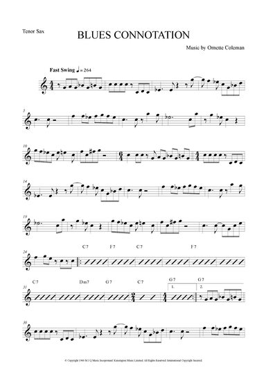 Blues Connotation (arr. The Sheet Music Library)