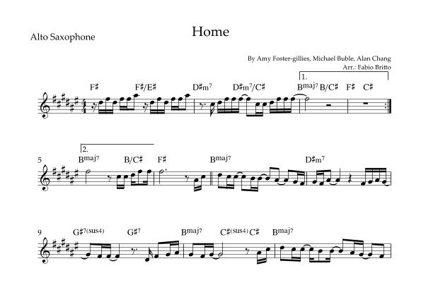 Home (arr. Fabio Britto)