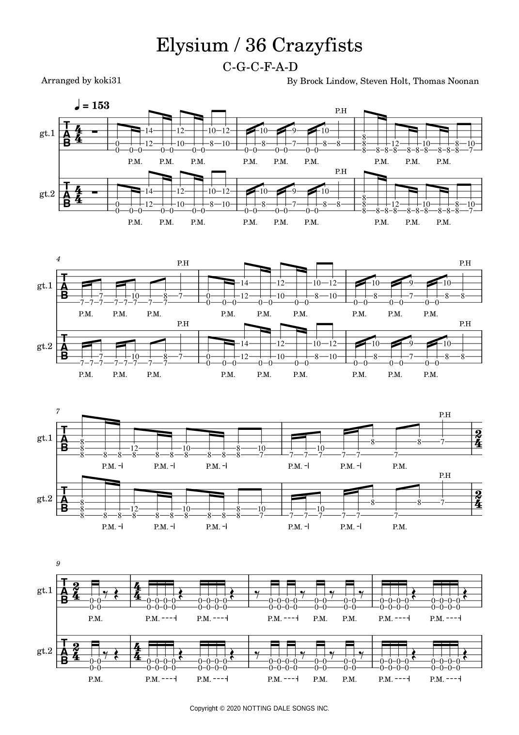 Elysium (arr. koki31)