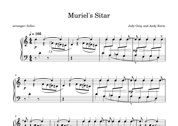 Muriel's Sitar (arr. Zellev)