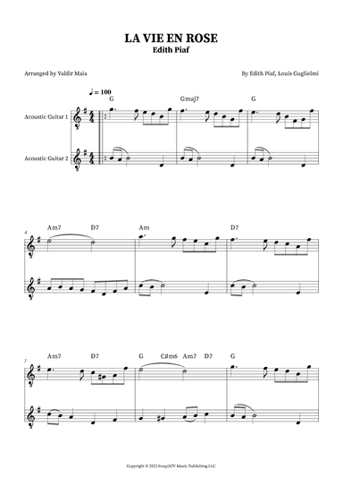 La Vie En Rose (arr. Valdir Maia)