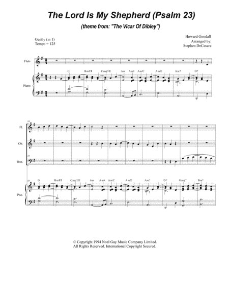 Psalm 23 (theme From The Vicar Of Dibley) (arr. Stephen DeCesare)