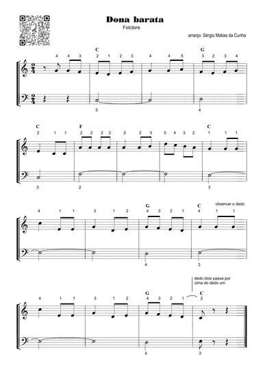 Dona barata - Fase1 (arr. Sérgio Matias da Cunha)