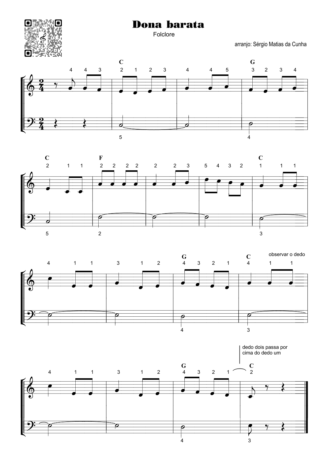 Dona barata - Fase1 (arr. Sérgio Matias da Cunha)