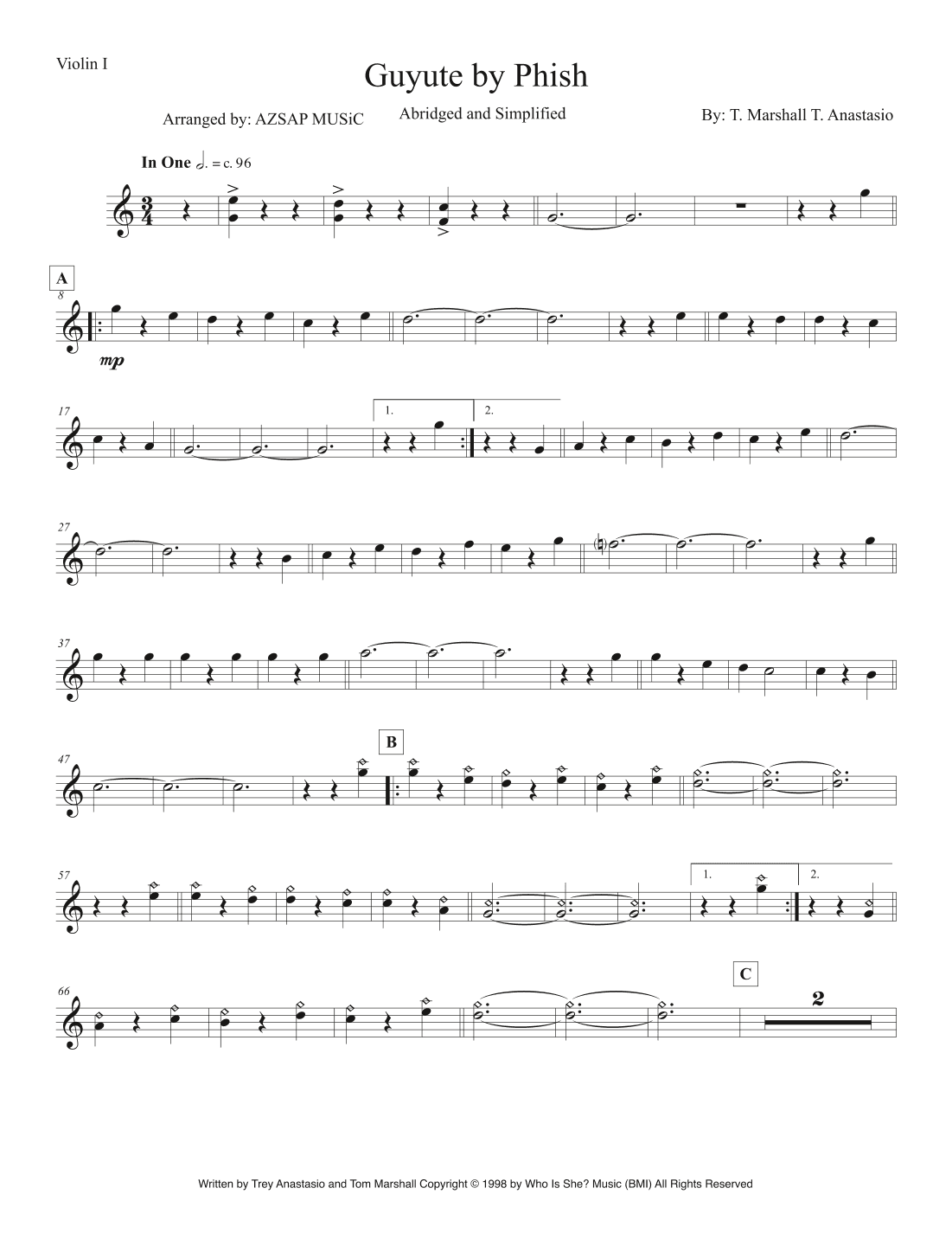 Guyute (arr. AZSAP MUSiC)