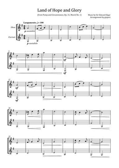 Land of Hope and Glory (from Pomp and Circumstance, Op. 31, March No. 1) (arr. Gispert)