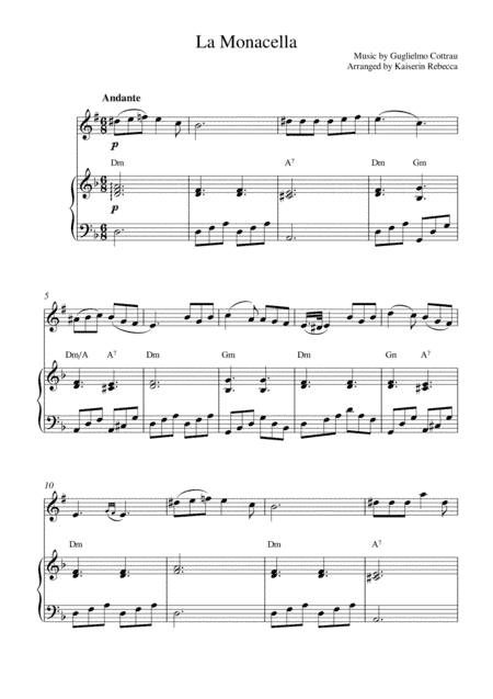 La Monacella (arr. Kaiserin Rebecca)