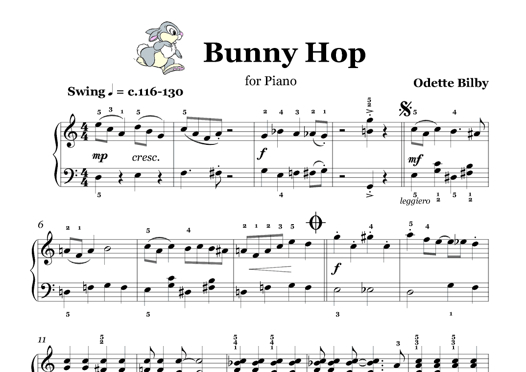 Bunny Hop (Piano Solo Grade 2)