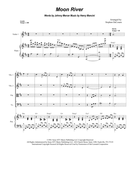 Moon River (arr. Stephen DeCesare)