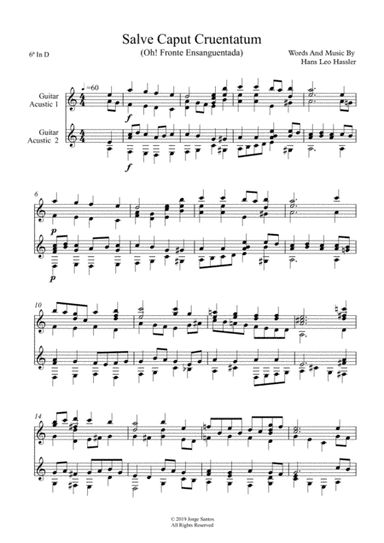 Salve Caput Cruentatum (arr. Jorge Santos)