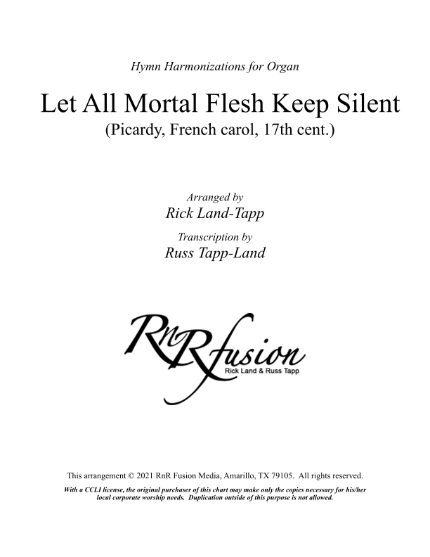 Let All Mortal Flesh Keep Silent - Christmas Hymn Harmonization for Organ (arr. Rick Land)