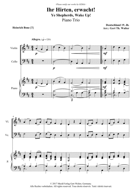 Ye Shepherds, Wake Up! (arr. Gert Th. Walter)