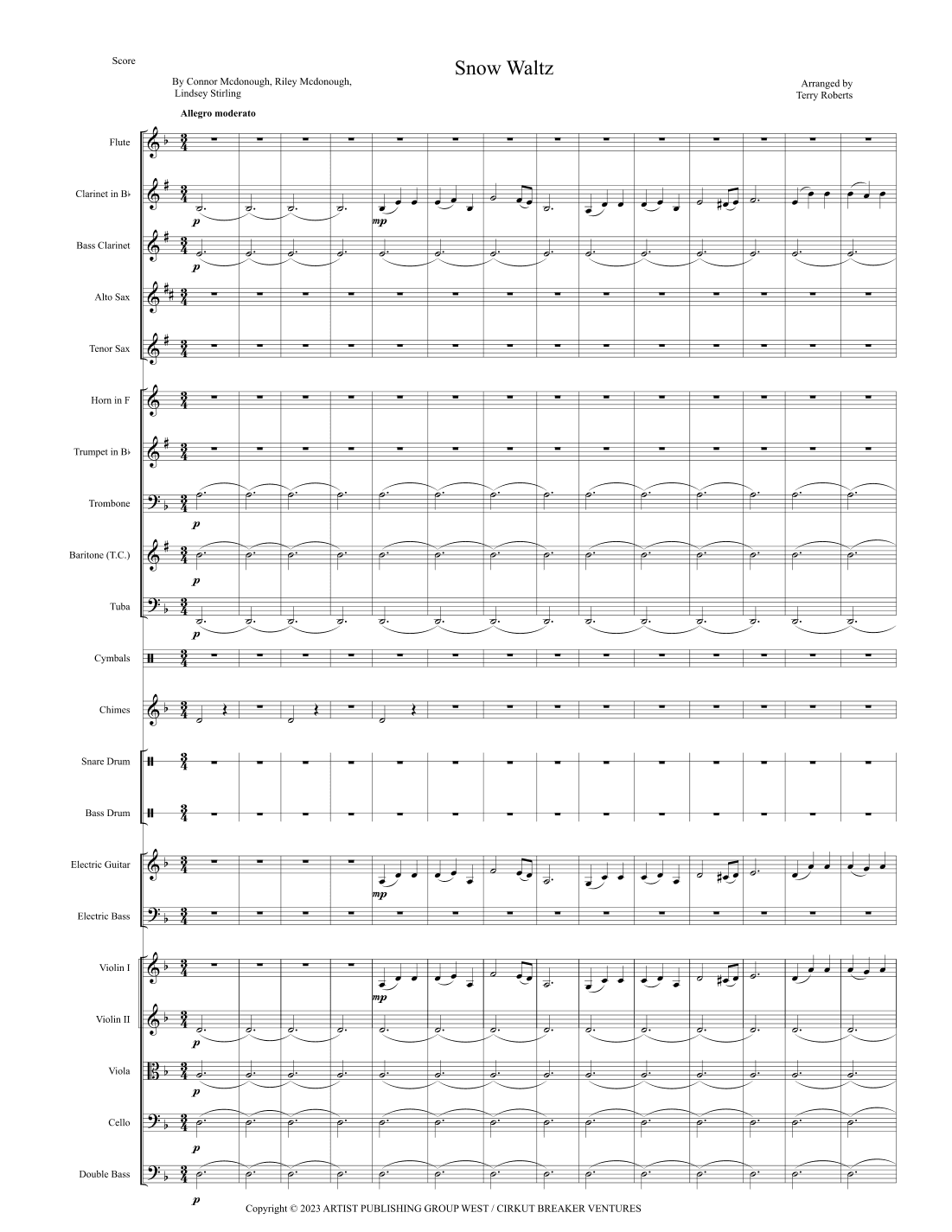 Snow Waltz (arr. Terry Roberts)