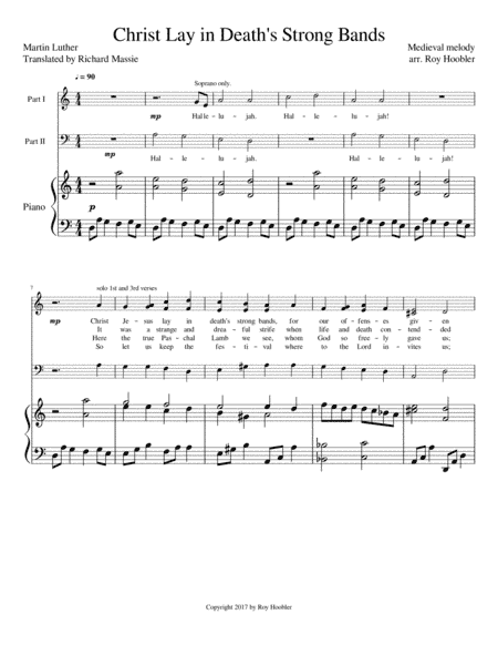 Christ Jesus Lay in Death's Strong Bands (arr. Roy Hoobler)
