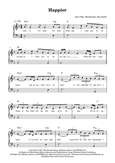 Happier (arr. Anacrusa)