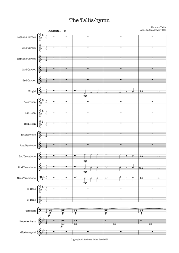 The Tallis-hymn (arr. Andreas Heier Røe)
