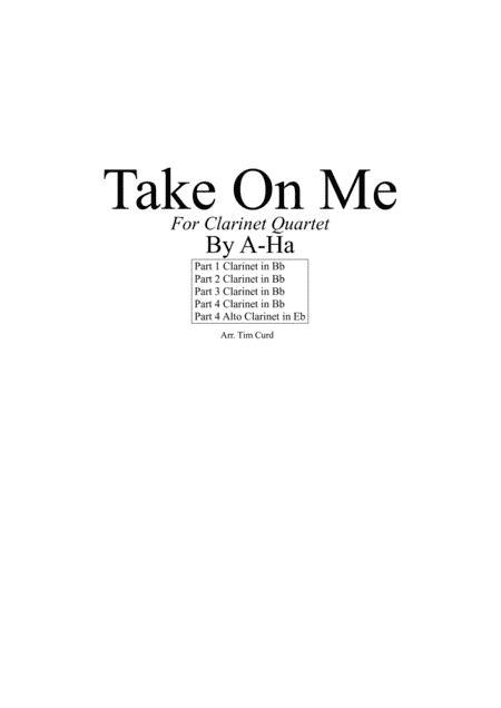 Take On Me (arr. Tim Curd)