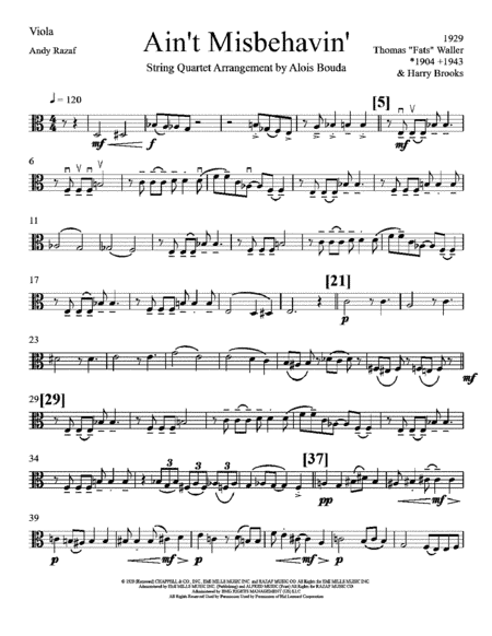 Ain't Misbehavin' (arr. Alois Bouda)