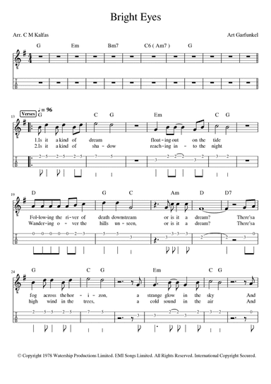 Bright Eyes (arr. Christy Kalfas)