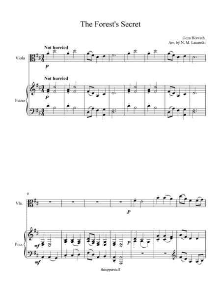 The Forest's Secret (arr. Nick Lacanski)
