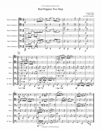 Red Pepper Two-Step for 6 trombones (arr. Elliot Chasanov)