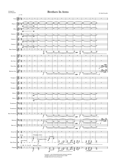 Brothers In Arms (arr. Arild Mjaaland)
