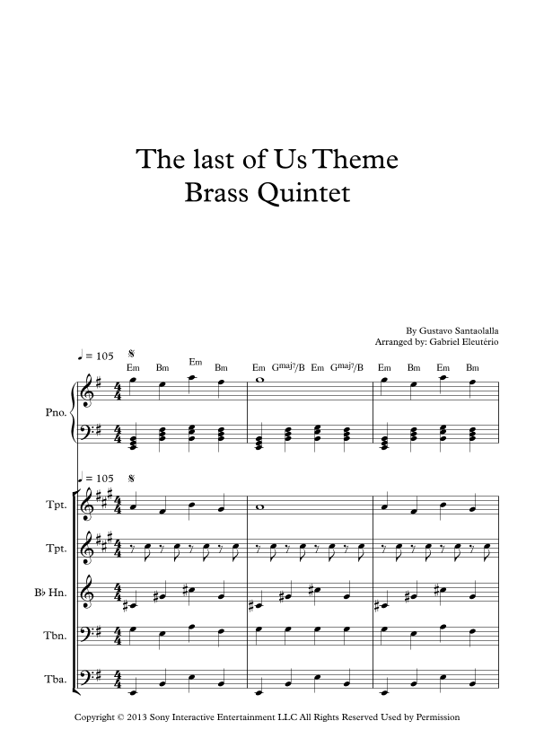 The Last Of Us (arr. Gabriel Eleutério)
