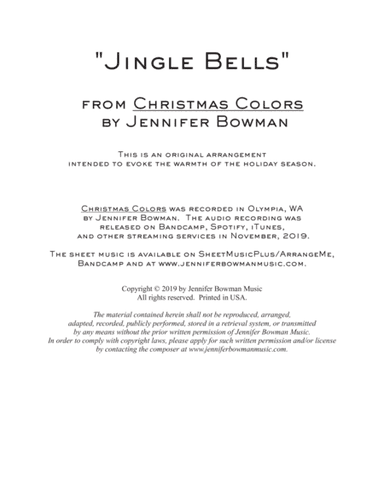 Jingle Bells (arr. Jennifer Bowman)