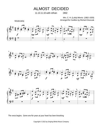 Almost Decided (arr. Richard Giszczak)
