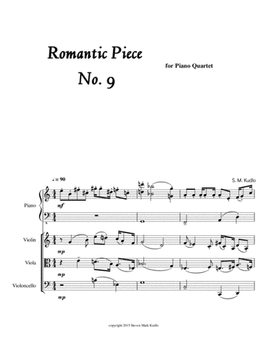 Six Pieces for Piano Quartet