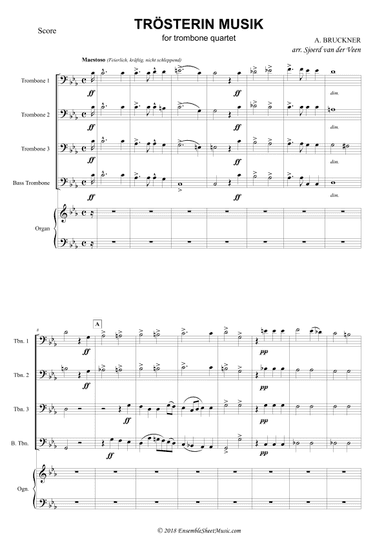 Trösterin Musik (Nachruf) (arr. Sjoerd van der Veen)